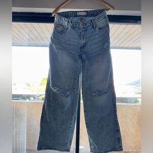 Effortless Blue Wide Leg Jeans